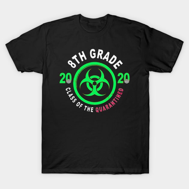 8th Grade 2020 Class Of The Quarantined T-Shirt by ReD-Des